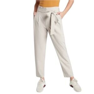 Athleta Skyline Pant II Women's Size 20 Cream Stretch Travel Work Pant
